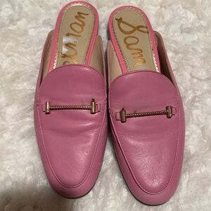 Sam Edelman Pink Leather Mules size 8